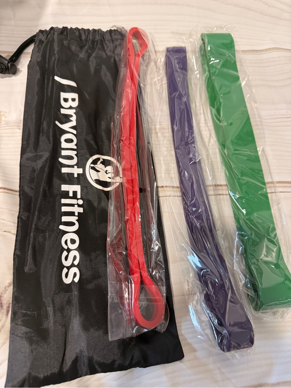 Fitness Resistance Bands Set of 3 with storage bag